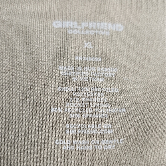 Girlfriend Collective XL Cafe Brown Capri Leggings - Picture 11 of 11